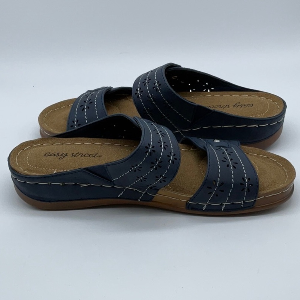 EASY STREET CASH WOMEN’S SANDAL navy - Picture 4 of 8